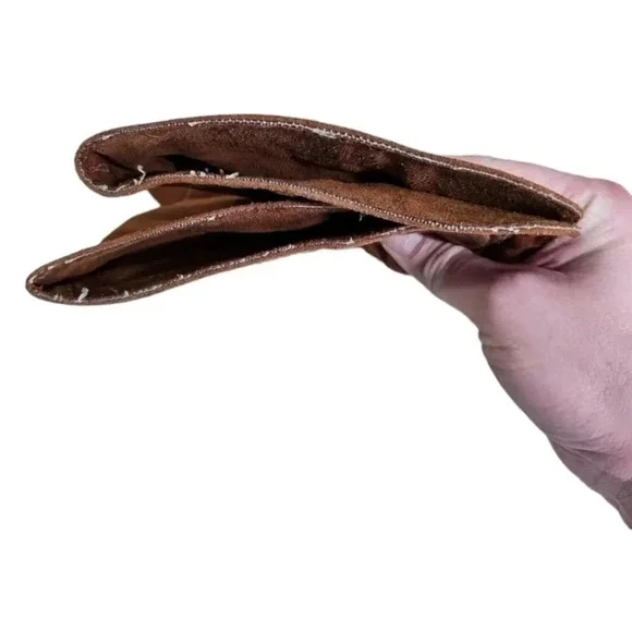 Bamboo Women’s 7 Knee High Brown Faux Suede Boots Boho Y2K Festival Heels - Picture 4 of 7